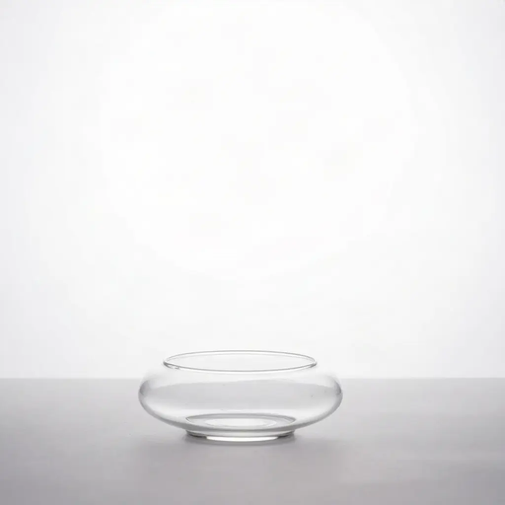 Clear Round Fishbowl Glass Vase