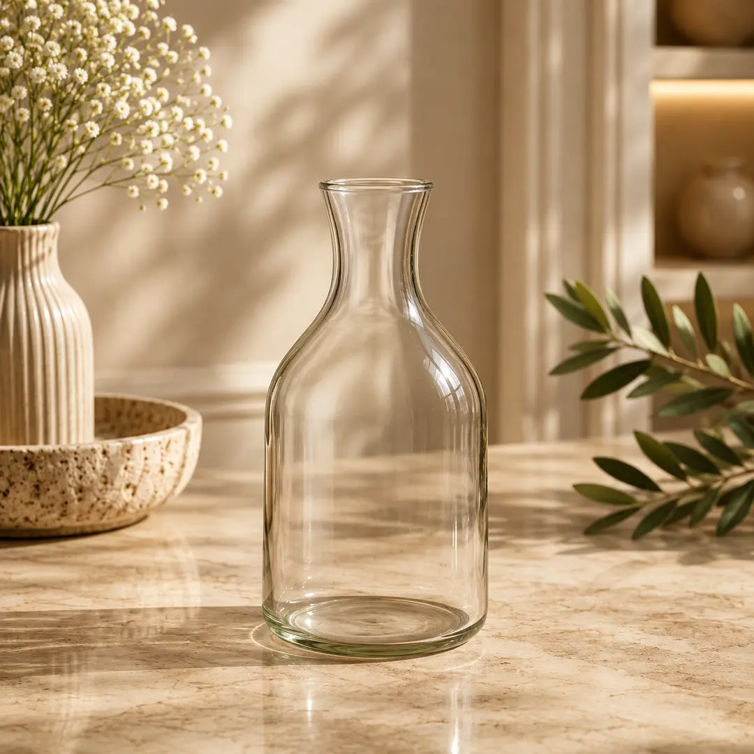 Elegant Glass Carafe Vase