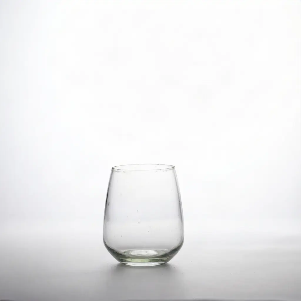 Clear Rounded Glass Vas