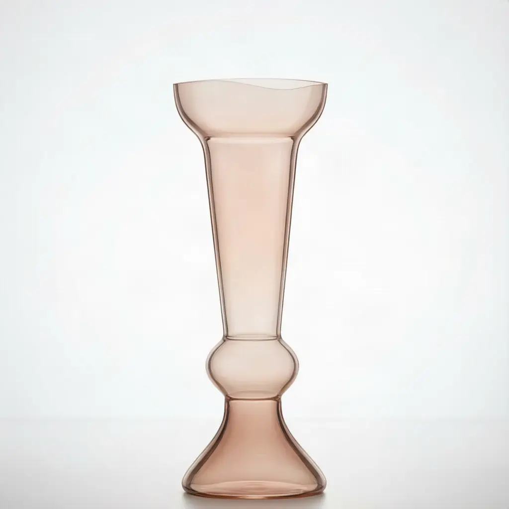 Blush Flared Glass Vase
