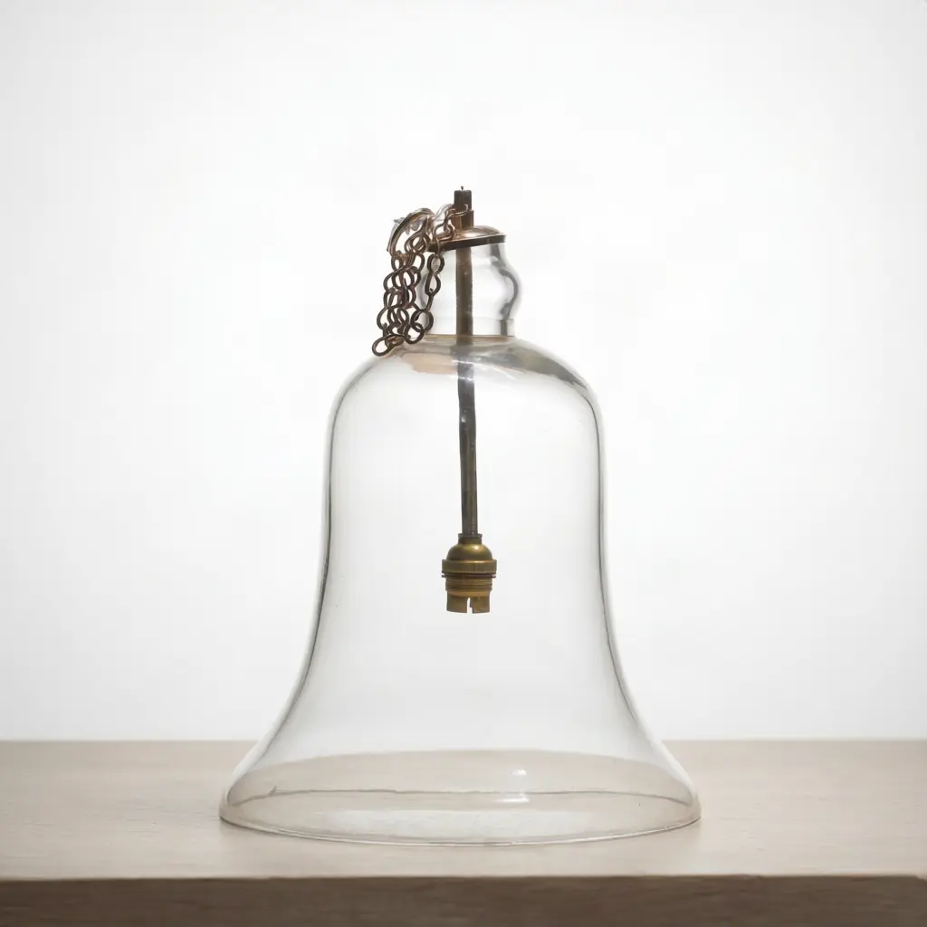 Bell - Shaped Clear Hanging Pendant Shade