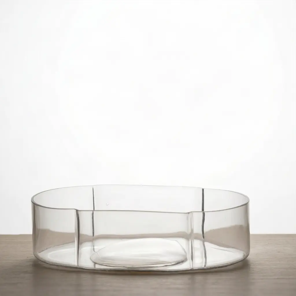 Clear Glass Round Centerpiece Bowl