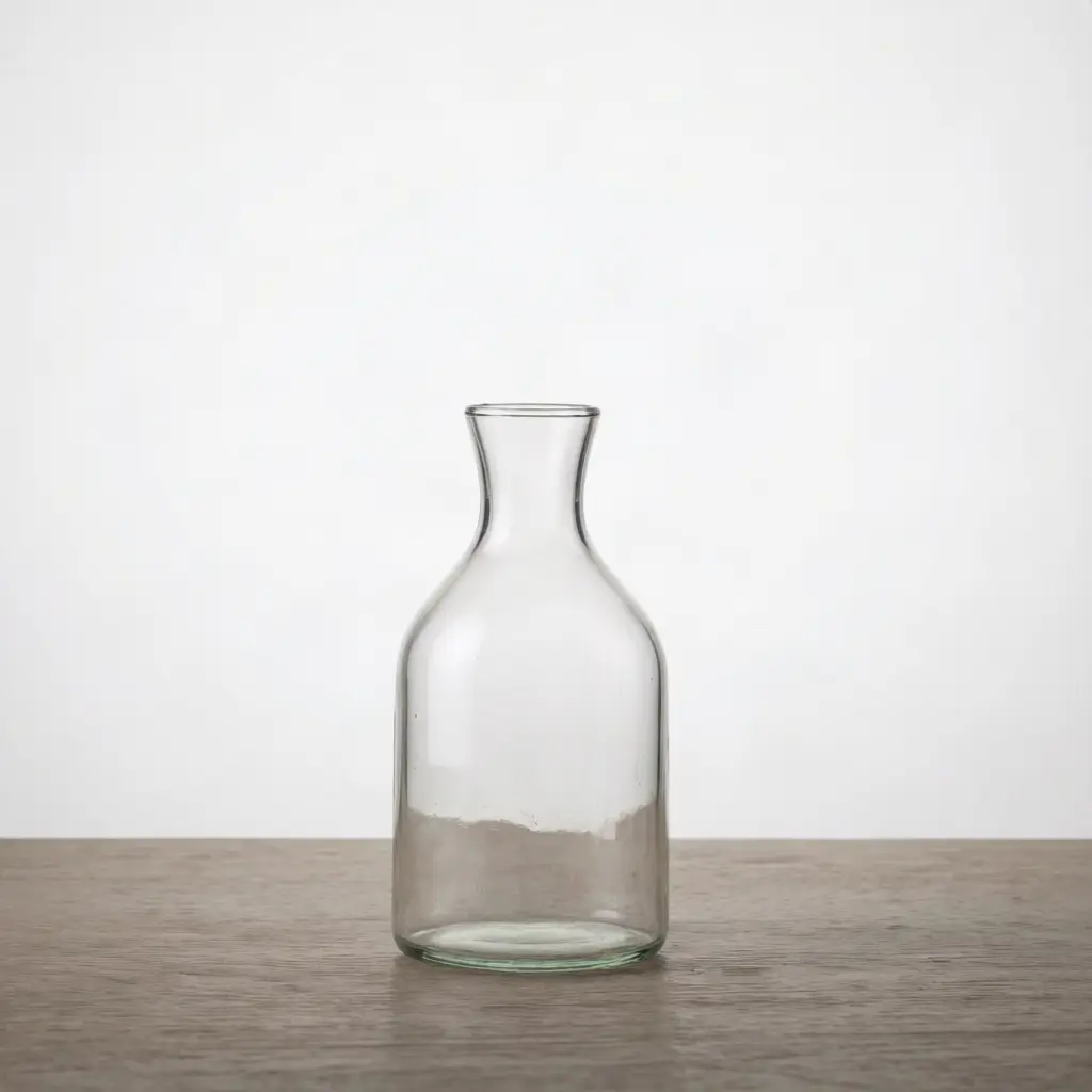 Elegant Glass Carafe Vase