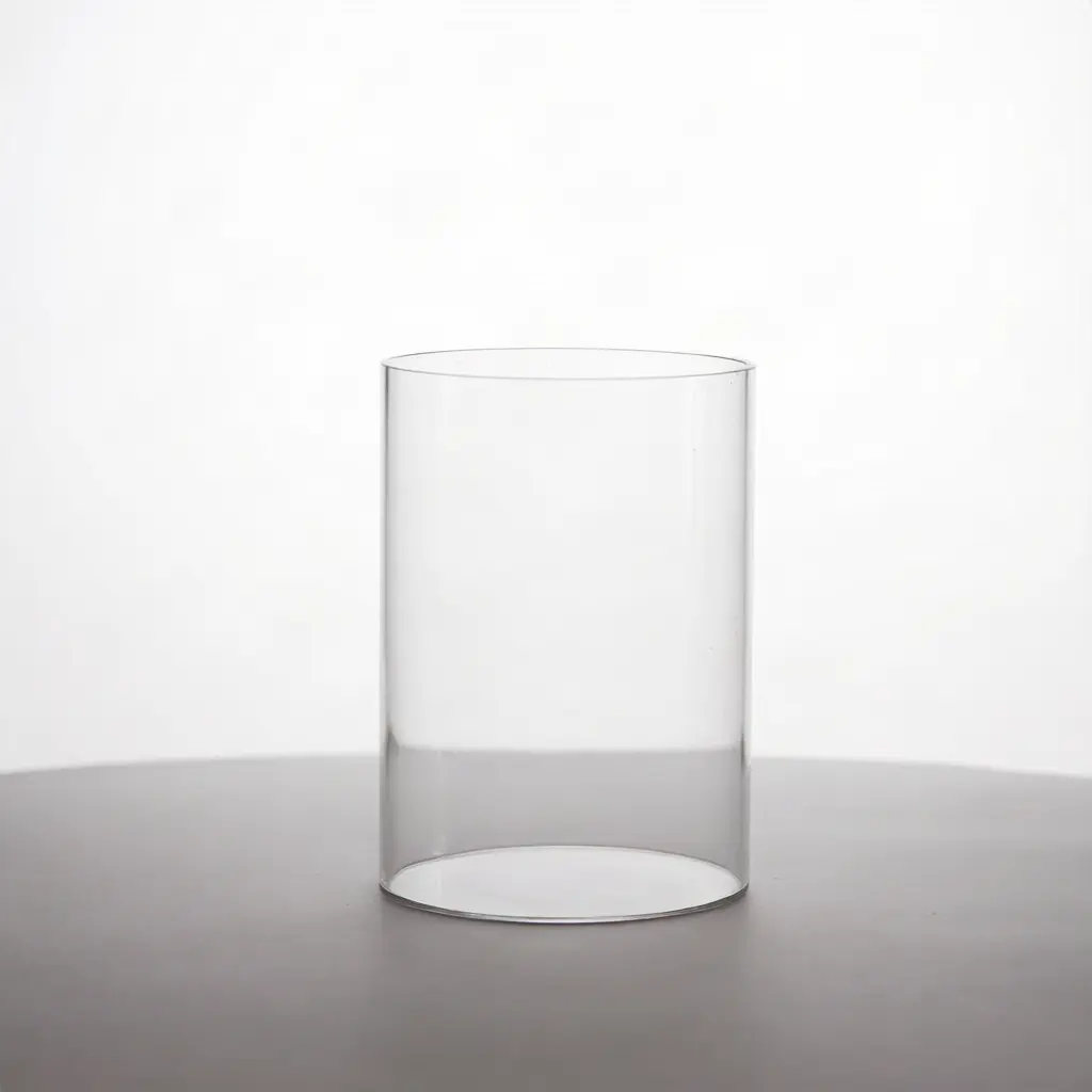 Clear Cylinder Glass Vase