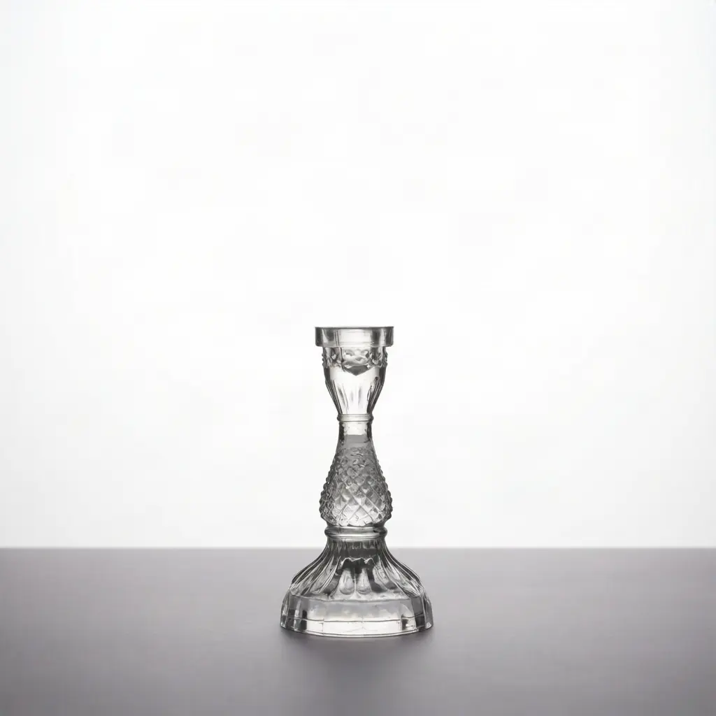Classic Crystal Glass Candle Holder